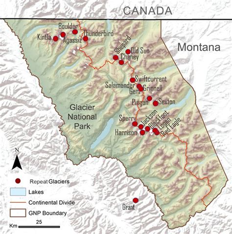 Map Of Glacier National Park